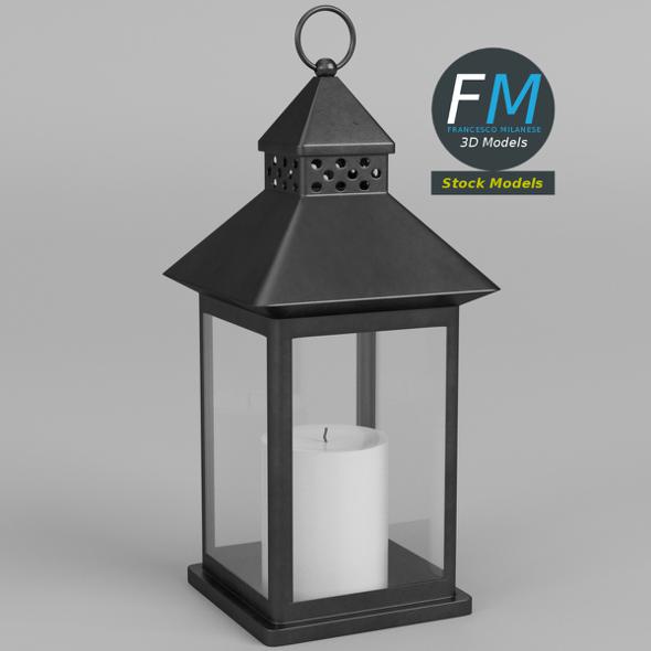 Lantern with candle - 3Docean 22103055