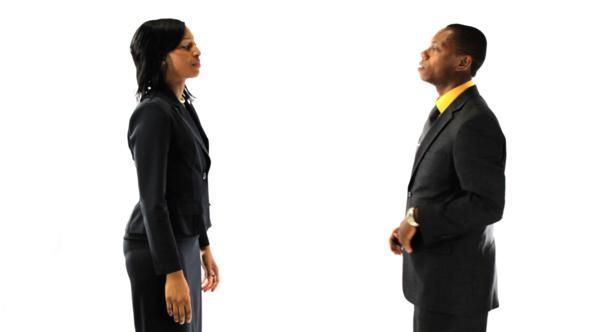 Black Business Colleagues Arguing