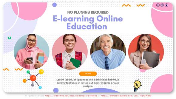 E-learning Online Education - VideoHive 29956121