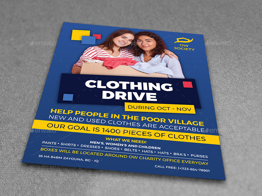 Clothing Drive Flyer Template