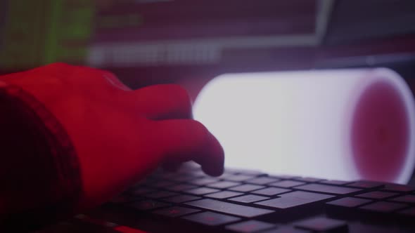 The Programmer's Hands Quickly Type on the Keyboard Coding Programmingdeveloping Inputing alt