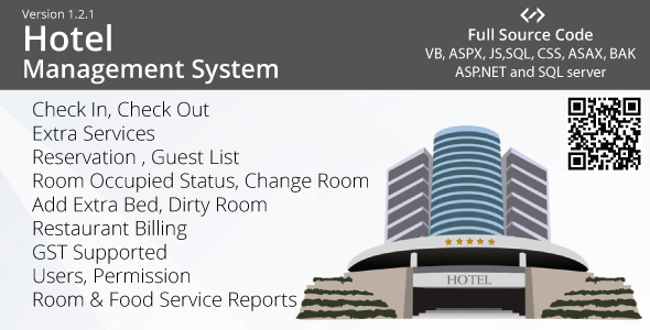 [DOWNLOAD]Hotel Management System - VB, ASP.NET, AJAX, Multiple TAX (GST)