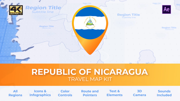 Nicaragua Map - Republic of Nicaragua Travel Map
