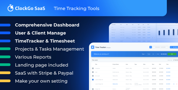 ClockGo SaaS – Time Tracking Tool