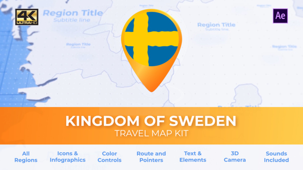 Sweden Map - Kingdom of Sweden Travel Map