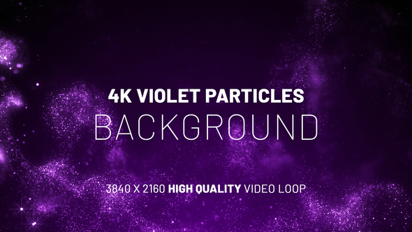Violet Particles 4K Background