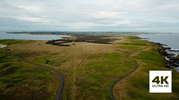 Aerial View of Phillip Island