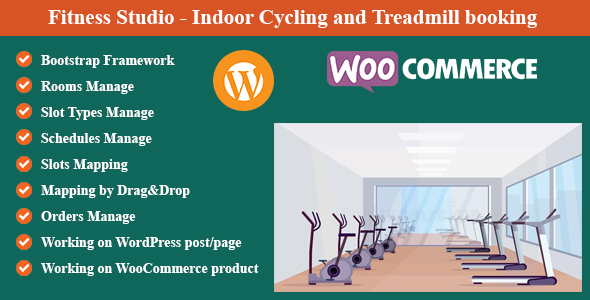 Fitness Studio - Indoor Cycling and Treadmill booking for WordPress and WooCommerce
