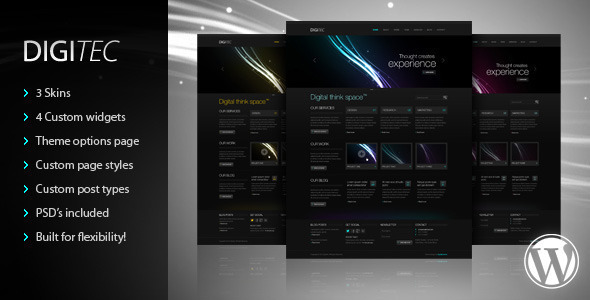 DigiTec WordPress Theme - Creative WordPress