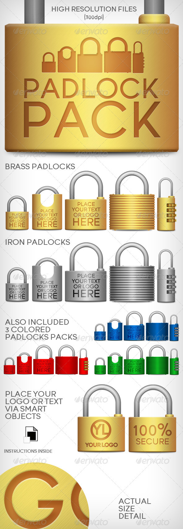 Padlocks Pack - Objects Illustrations