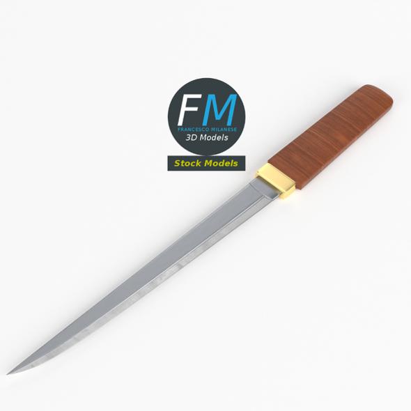 Japanese tanto knife - 3Docean 29991899