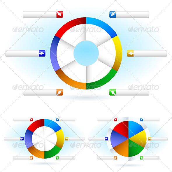 Pie charts - Miscellaneous Vectors