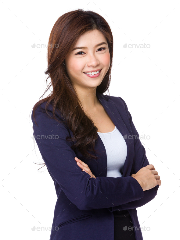 Beautiful asian business woman Stock Photo by leungchopan