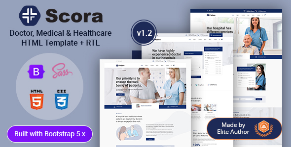 Excellent Scora - Doctor & Medical HTML Template