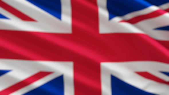 UK Flag Background Out of Focus (2 Versions) - Loop