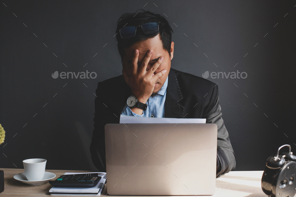 Stressed and Disappointed Businessman - Stock Photo - Images