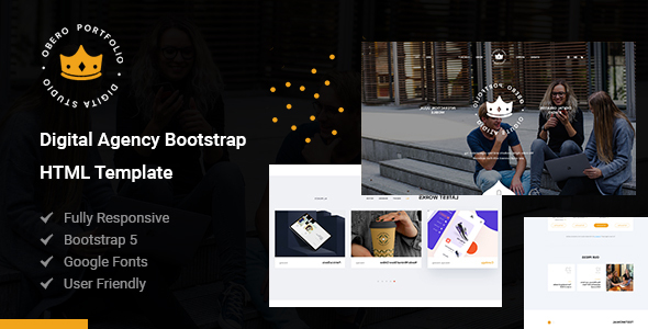 Nice Obero - Digital Agency Bootstrap HTML Template