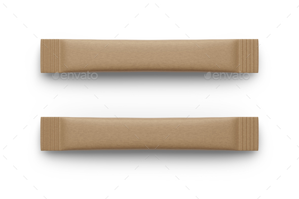 Download Blank Brown Paper Sugar Stick Sachet Pack Isolated On White 3d Rendering Mockup Stock Photo By Ha4ipuri