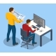 Architectural Project Isometric Concept
