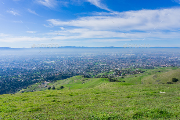 View towards San Jose from the hills of Sierra Vista Open Space Preserve