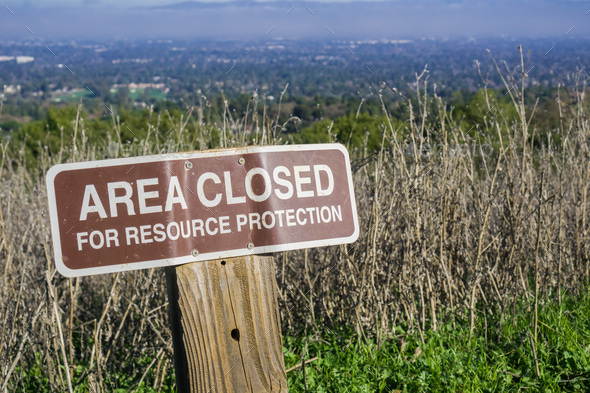 Area closed signage Stock Photo by SundryPhotography | PhotoDune