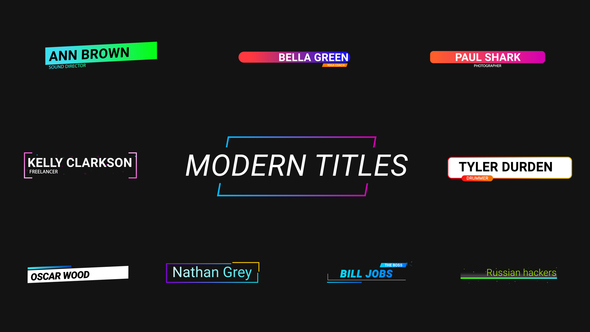 Modern Titles - VideoHive 30024393