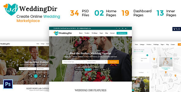 WeddingDir - Wedding - ThemeForest 28929577