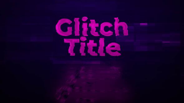 Glitch Transform Intro Title