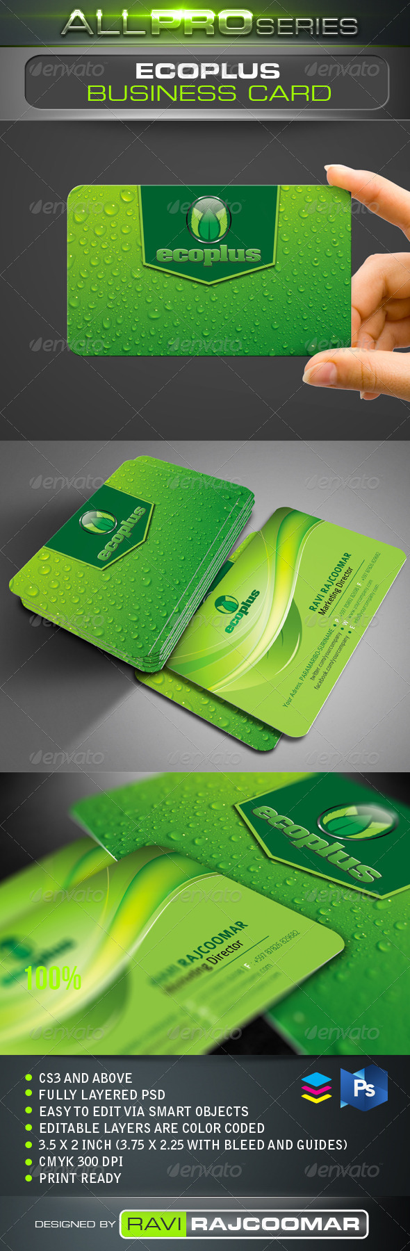 Ecoplus Business Card - Corporate Business Cards