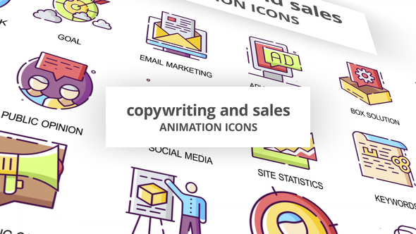 Copywriting & Sales - Animation Icons