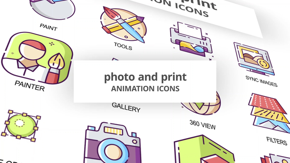 Photo & Print - Animation Icons