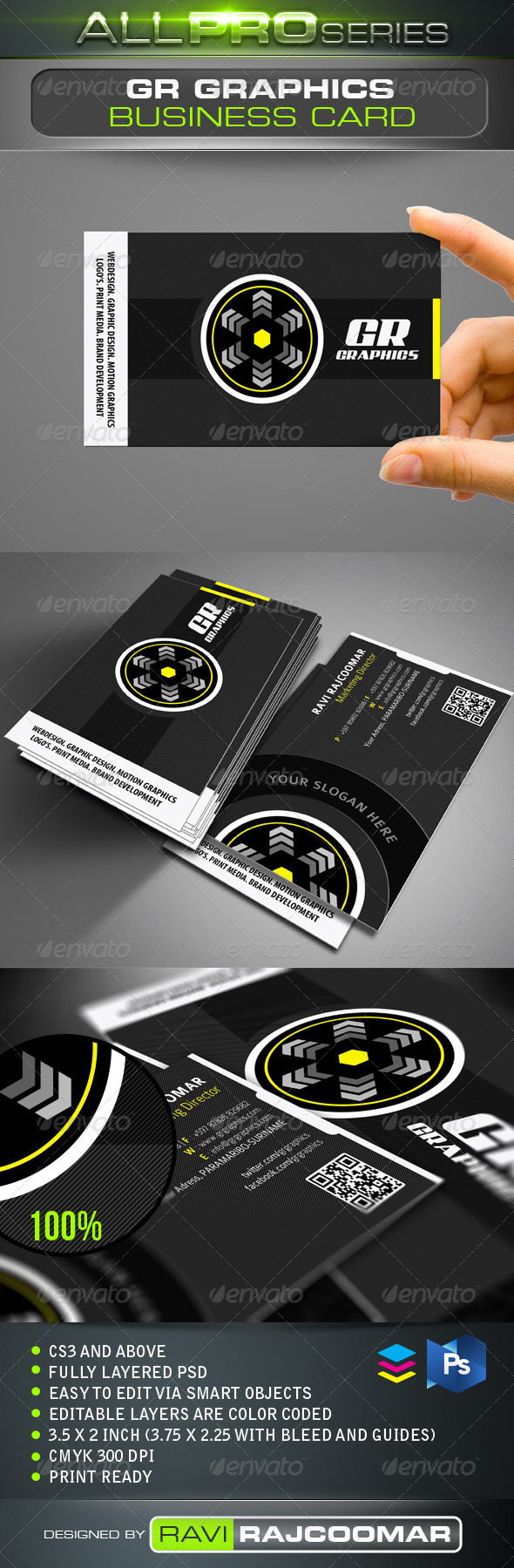 GR Graphics Business Card - Creative Business Cards