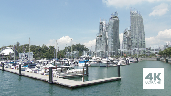 Buildings by the Marina