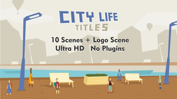 City Life Titles - VideoHive 30067959