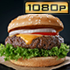 Hamburger on Brown Paper Sheet - VideoHive Item for Sale