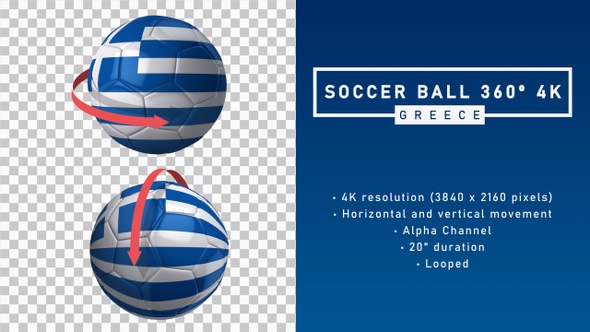 Soccer Ball 360º 4K - Greece