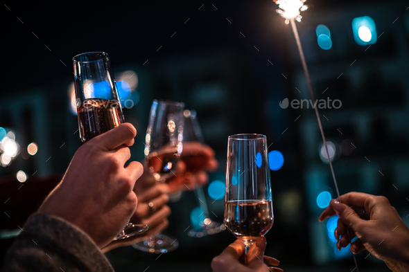 New Year Champagne - Stock Photo - Images