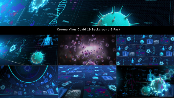 Corona Virus Covid 19 Background 6 Pack