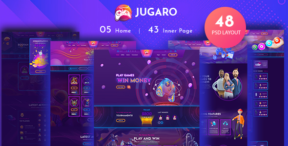 Jugaro - eSports - ThemeForest 30053491