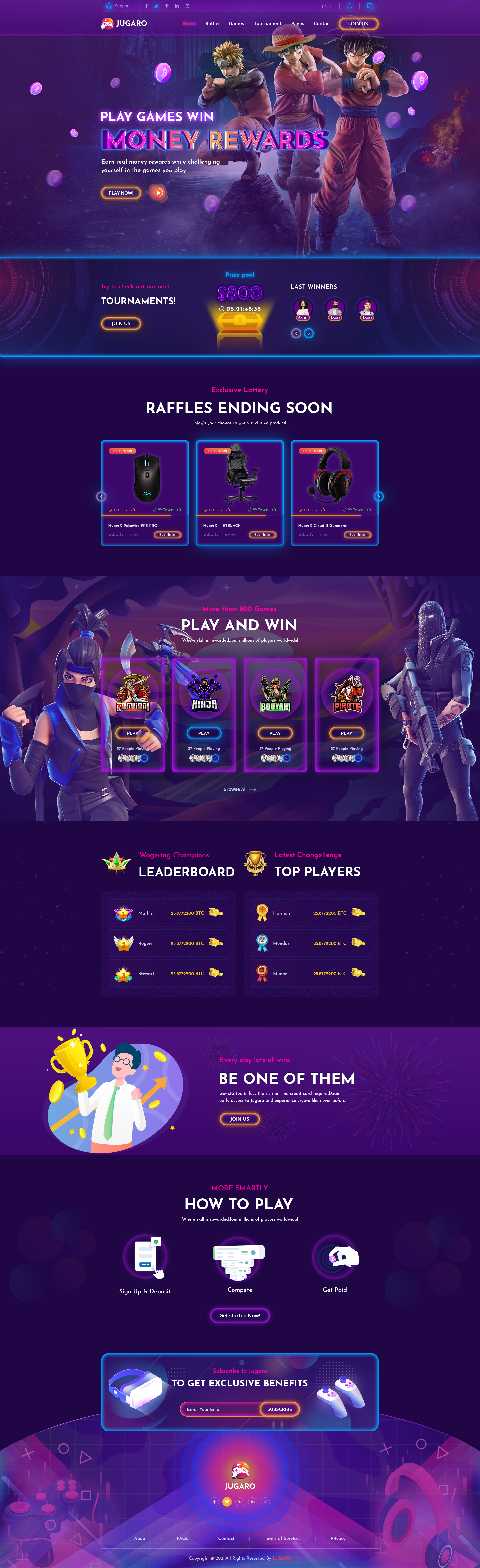 Jugaro - eSports and Gaming PSD Templates by pixelaxis | ThemeForest