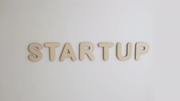 The Word Startup Stop Motion