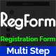 RegForm - Advanced Multi Step Registration HTML Ajax Form