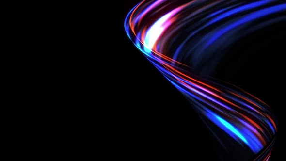 Abstract Technology Light Strokes Background