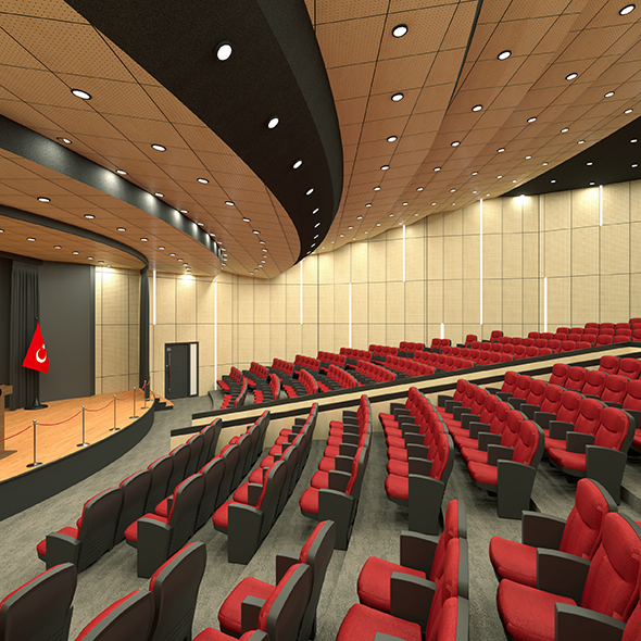 Conference Hall Auditorium - 3Docean 30095207