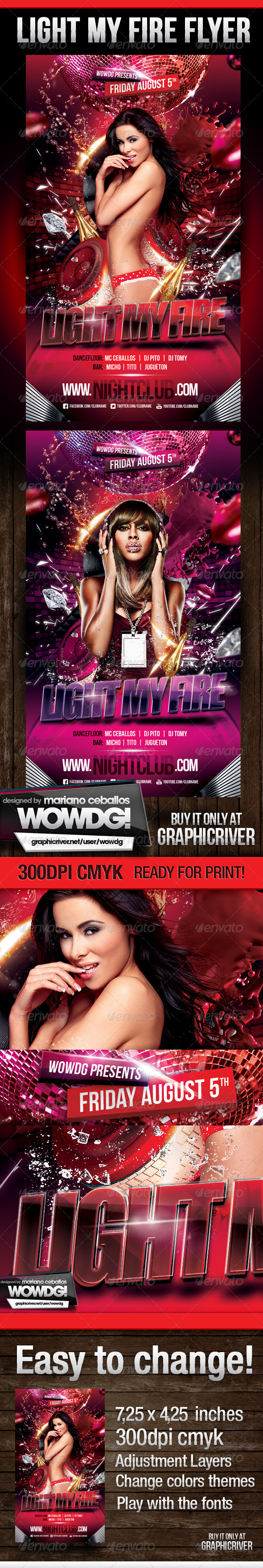 Light My Fire - Flyers Print Templates