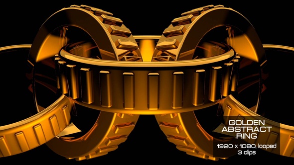 Golden Abstract Ring VJ Pack alt