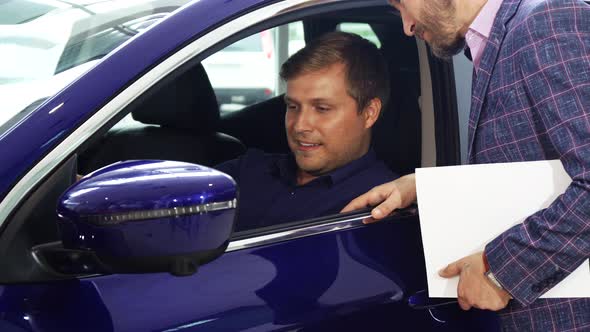 Interested Buyer Got Into the Car alt