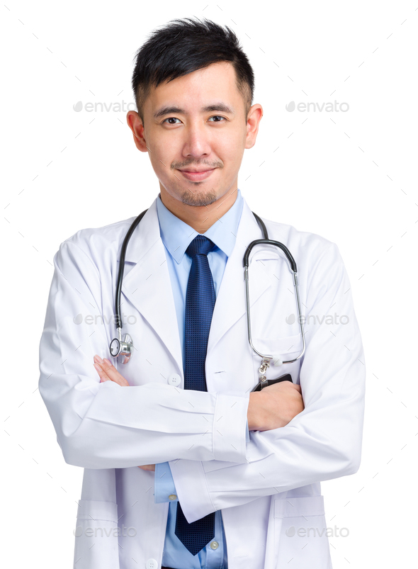 Handsome male doctor - Stock Photo - Images