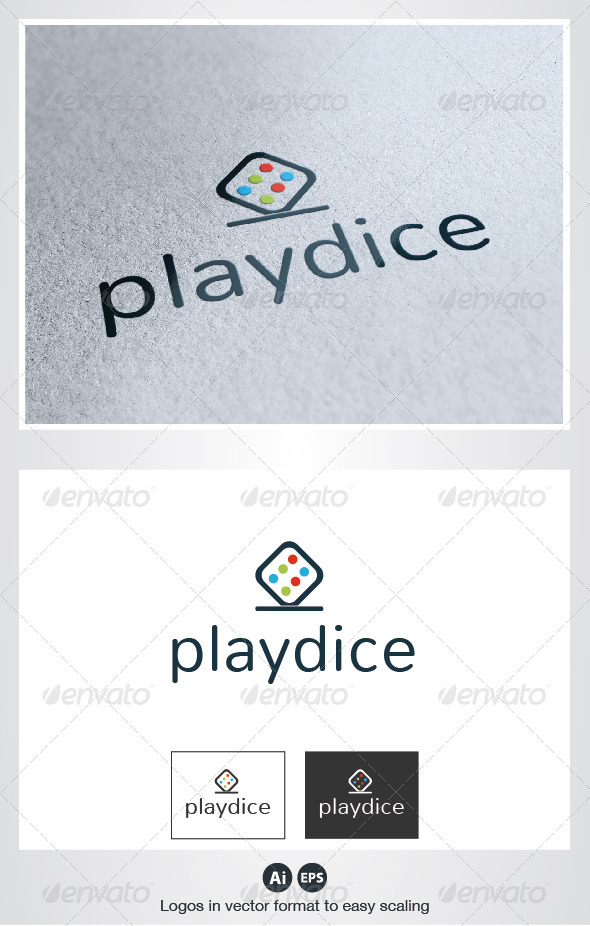 Play Dice Logo - Objects Logo Templates