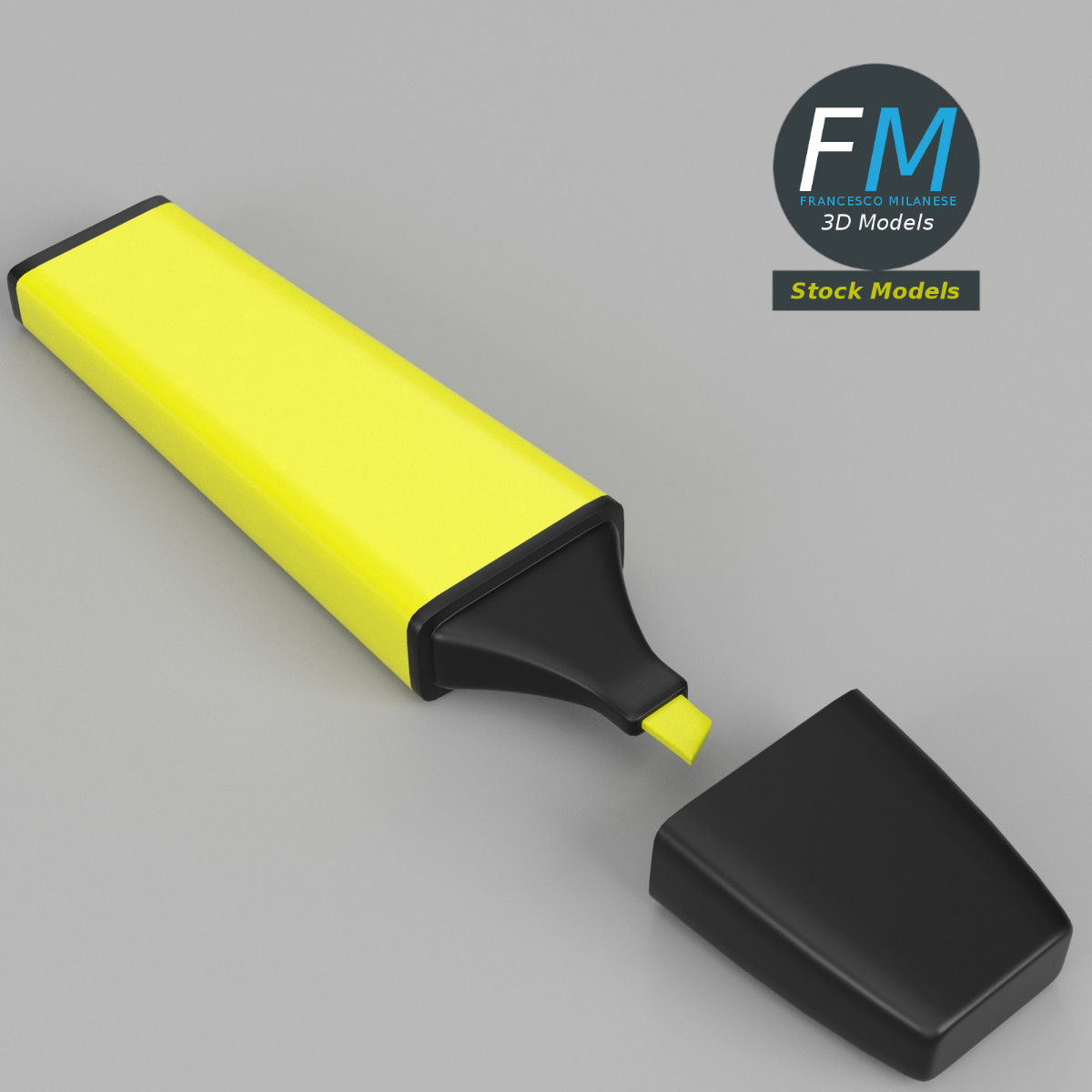 Highlighter stationery by 3DOcean